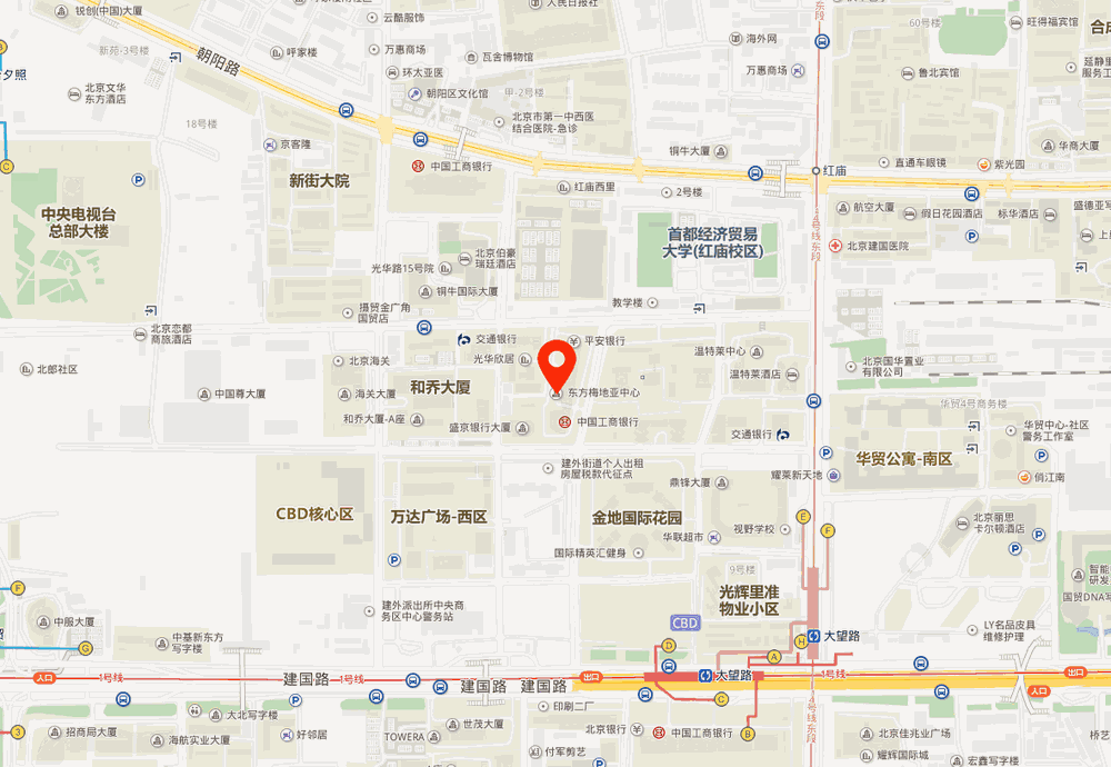 东方梅地亚中心位置地图